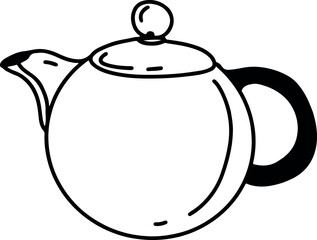 Cup tea drawing, engraving, ink, line art, vector
