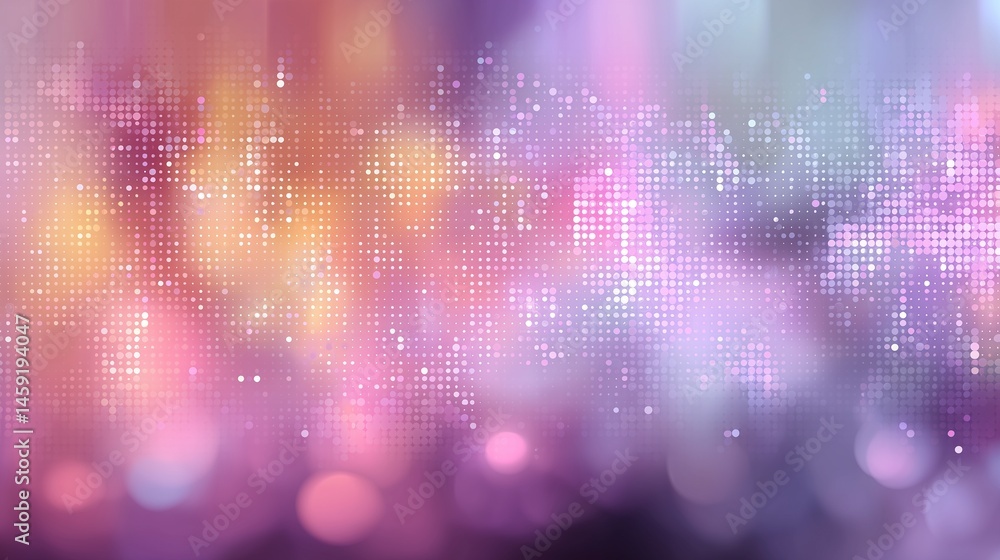 Poster a pixelated gradient transitioning from warm peach to cool lavender, with a faint grid overlay. copy