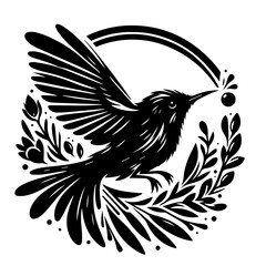 vector illustration of a bird 