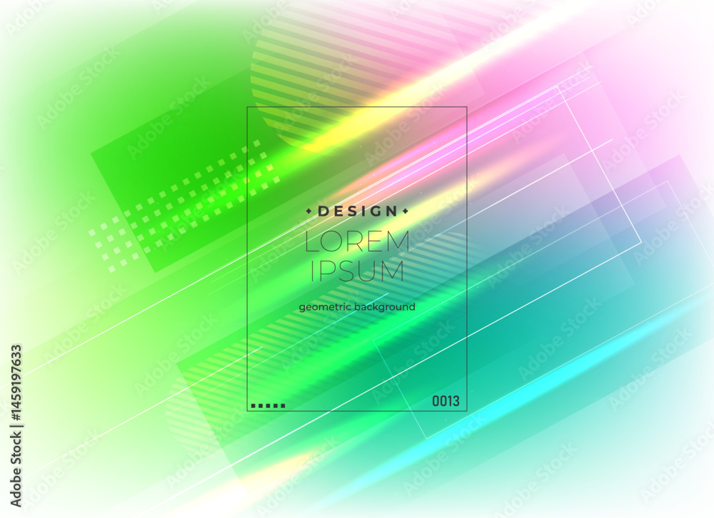 Aufkleber flat vector. minimal geometric background. dynamic shapes composition. eps10 vector.