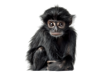 long haired spider monkey