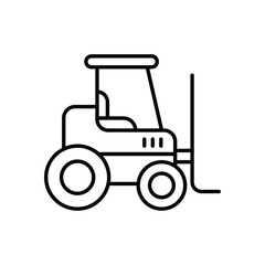 Forklift Vector icon