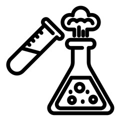 Chemical Reaction  Icon Element For Design	