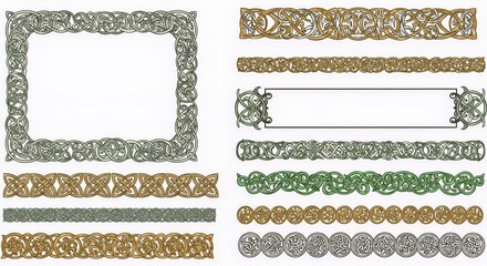 Celtic Knotwork Design Collection: intricate patterns for frames and borders