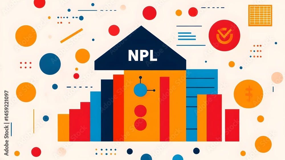 Aufkleber vibrant data visualization of financial metrics and performance