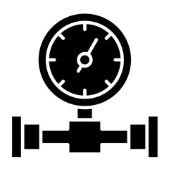 Pressure Gauge  Icon Element For Design	