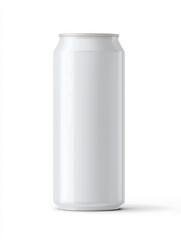 Sleek White Aluminum Can Mockup