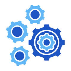 Gears And Cogs  Icon Element For Design	
