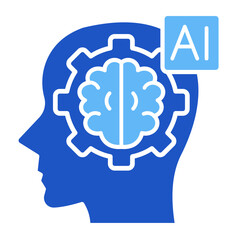 Ai Brain  Icon Element For Design	