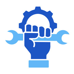 Mechanical Wrench  Icon Element For Design	