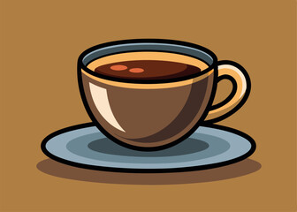 Obraz premium Coffee Cup Silhouette Design, coffee, cup, silhouette, mug, drink, cafe, 