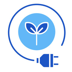 Sustainable Energy  Icon Element For Design	