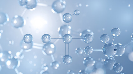 dipotassium phosphate molecular structure 3d, e340 structural chemical formula view from a microscope