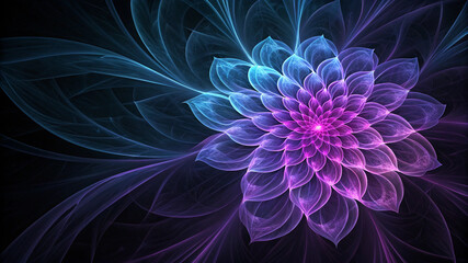 abstract fractal flower