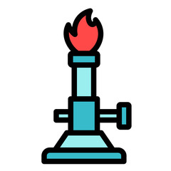 Bunsen Burner  Icon Element For Design	