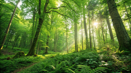 morning in the forest