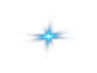 A Radiant Glowing Star with a Warm Blue Light Perfectly Designed for Various Digital Creations and Artworks
