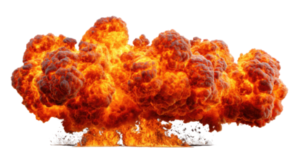 Explosion of energy: An intense display of raw power and destructive force, showcasing a fiery explosion with vibrant hues and dynamic shapes.