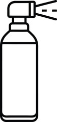 spray bottle line icon editable stroke vector illu 