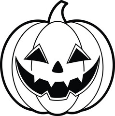 spooky halloween pumpkin silhouette 