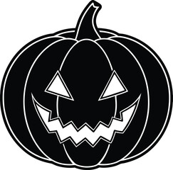 spooky halloween pumpkin silhouette 