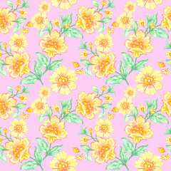 Paisley Damask abstract flower and all over repeat pattern Executive and beautiful Indian pastel color design