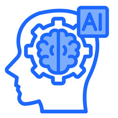 Ai Brain  Icon Element For Design	