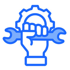 Mechanical Wrench  Icon Element For Design	