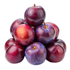 Fototapeta premium Fresh Red Plums Pile Fruit Image