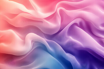 Obraz premium Soft Colorful Waves of Delightful Silk Fabric in Gentle Tones