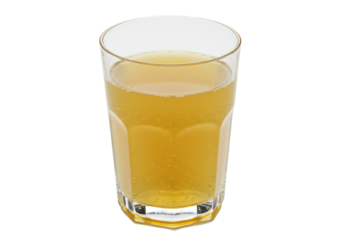 Amber Ale Bubbles in a Faceted Glass