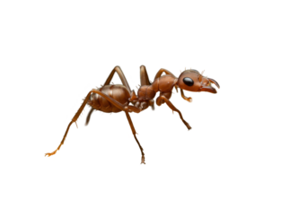 Ant Portrait A tiny warrior with magnified details against a stark black canvas