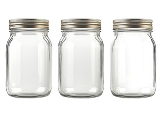 Three mason jars