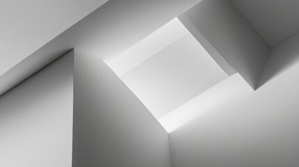 Abstract monochrome geometric textures, minimalist architecture. Pure forms and subtle contrasts in a structured composition.
