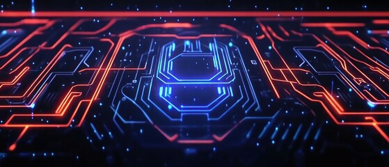 Abstract circuit board technology design