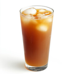 A close-up of a refreshing tamarind agua fresca, a sweet and tangy drink made with tamarind pulp,
