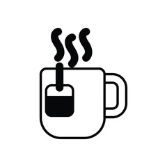 Tea Bag Cup Vector icon
