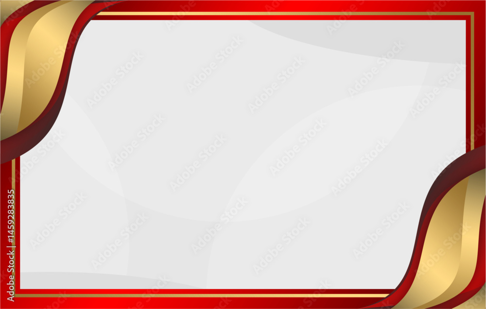 Poster abstract red backdrop design with vector wave lines for a business banner or card template
