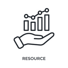 Resource Icon Outline Style. Vector Illustration For Graphic Design