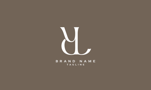 DYL, DLY, YDL, YLD, LYD, LDY, Abstract initial monogram letter alphabet logo design