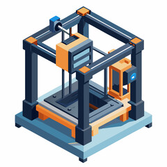 A 3D printer displayed on a clean white background, showcasing its modern design and technology.