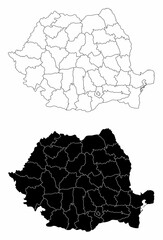 Romania administrative maps