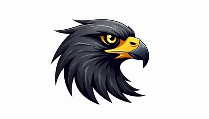 Fototapeta premium eagle head vector style logo