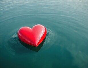 Red Heart on Water