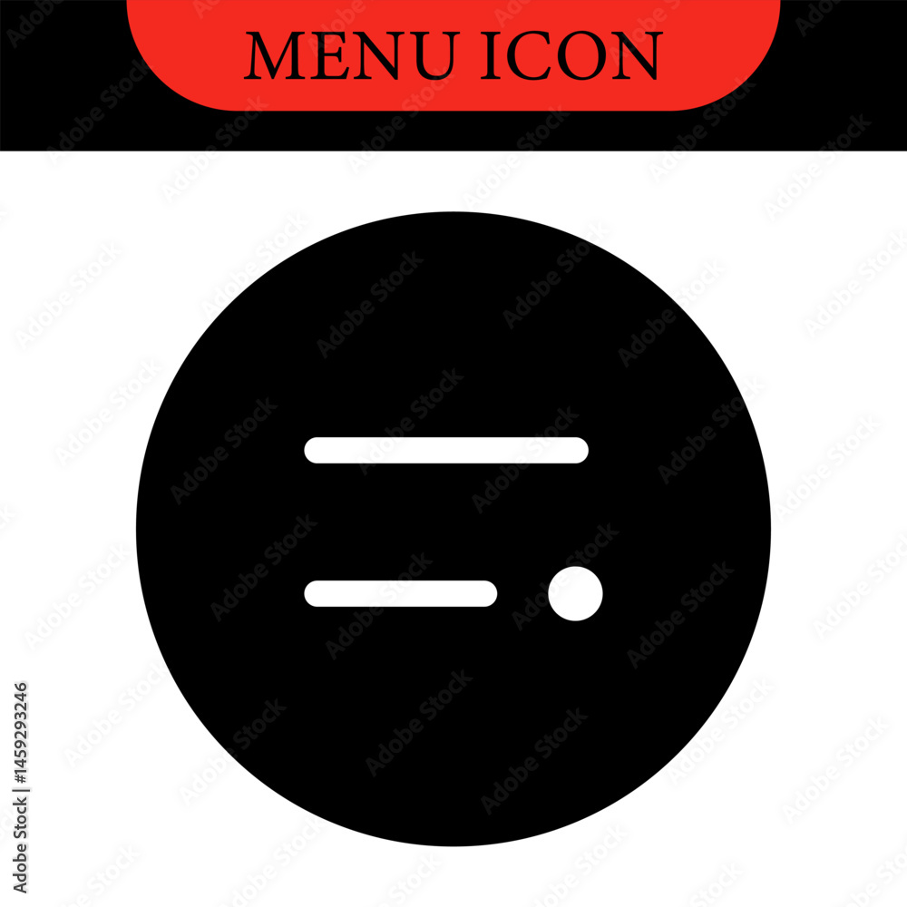 Aufkleber menu ui design elements icons. set of hamburger menu buttons. website navigation icons for mobile ap
