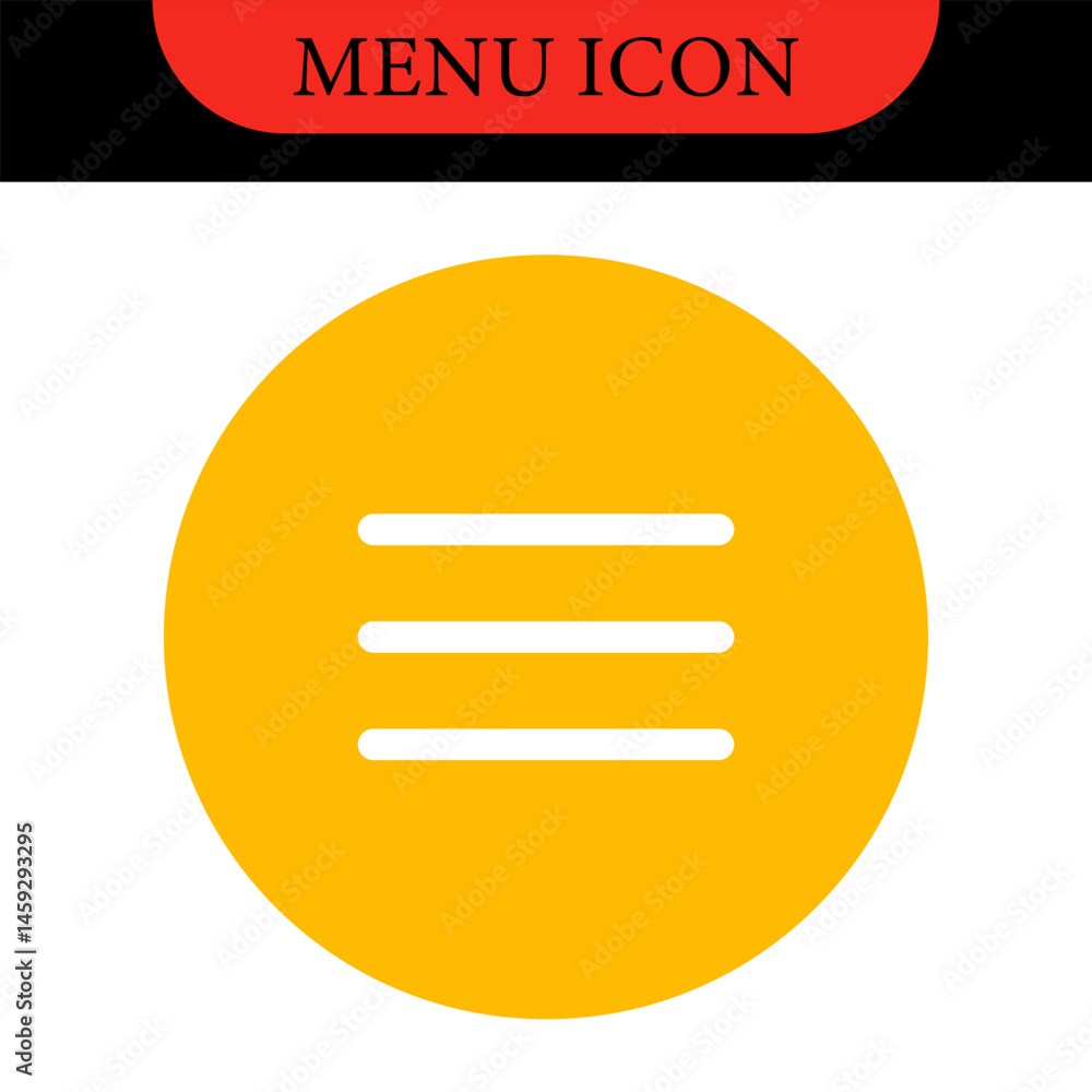 Aufkleber menu ui design elements icons. set of hamburger menu buttons. website navigation icons for mobile ap