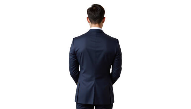 Contemplative businessman in a suit, portrait of professional reflection