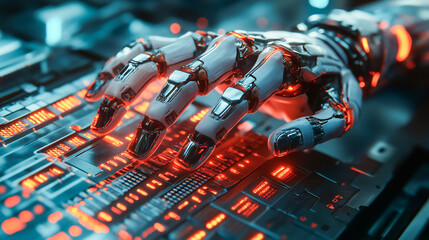 Ai copywriting bot using chatgpt for content creation artificial intelligence concept 3d illustration