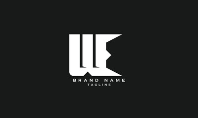UWE, UEW, WUE, WEU, EWU, EUW, UE, EU, WE, EW, Abstract initial monogram letter alphabet logo design