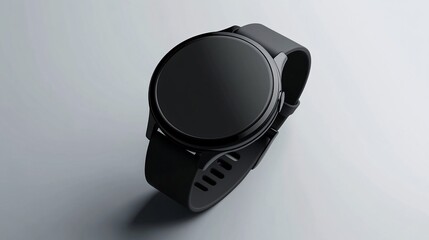 Sleek and Modern Smartwatch Design Showcased on Minimalist Setting